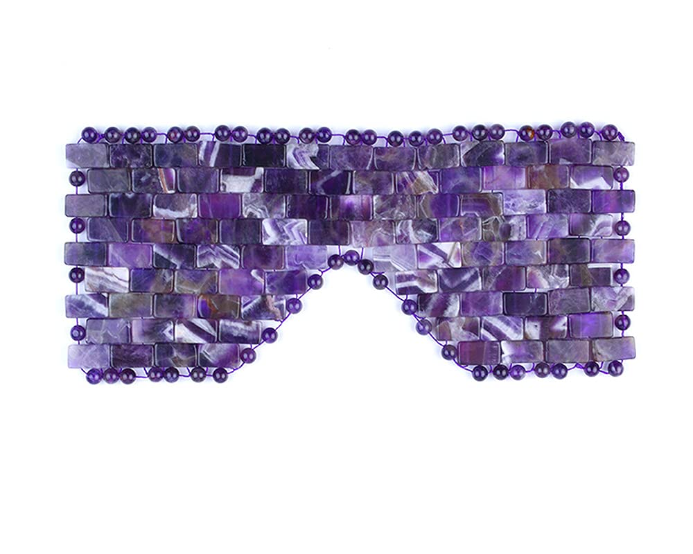Gemstone Amethyst Eye Mask