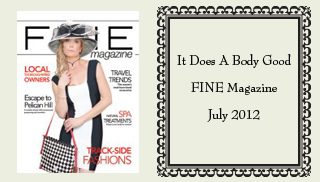 fineJuly2012 A woman in black and white dress on the cover of magazine.