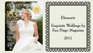 sdmag11 A picture of the cover of an elegant wedding magazine.