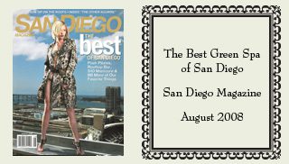 sdmagaug08 A woman in a dress is sitting on the cover of a magazine.
